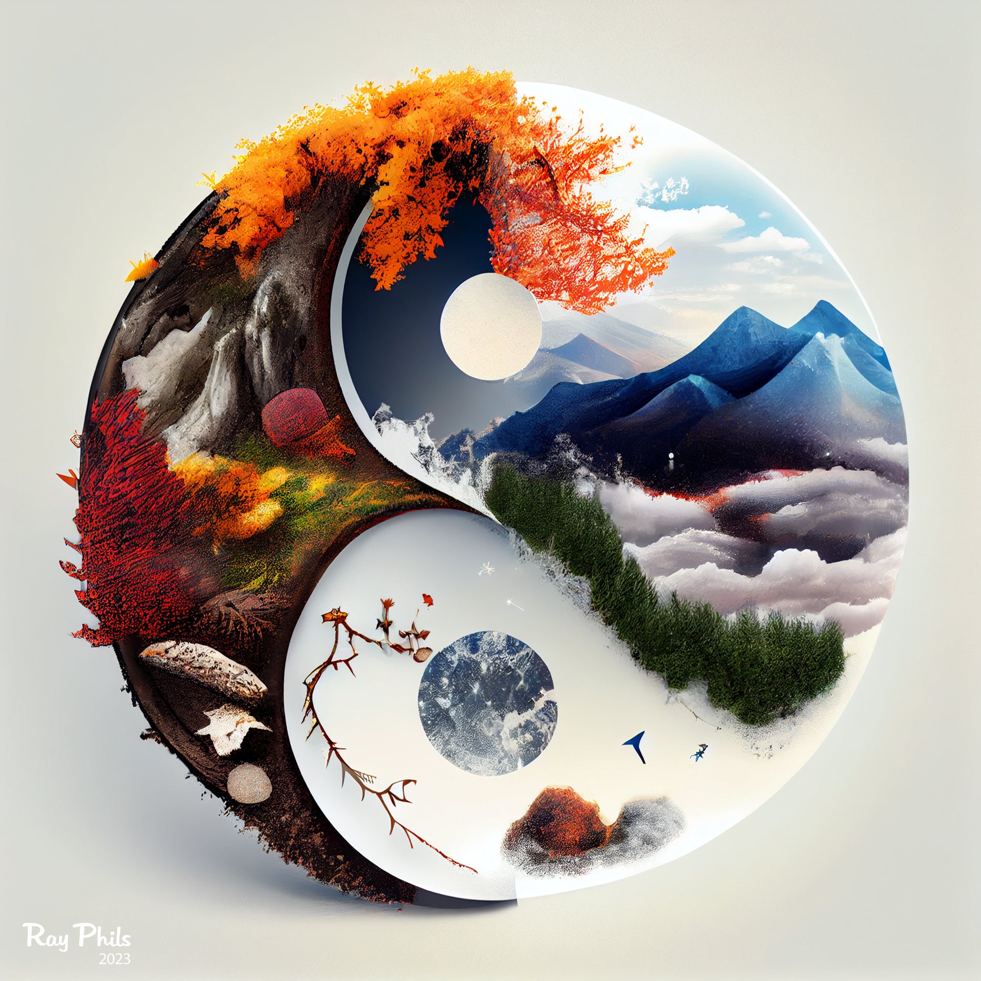 Yin Yang Seasons – Ray Phils Art